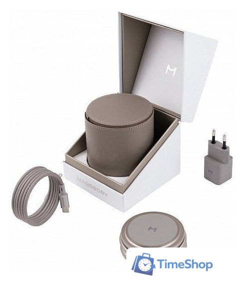 Беспроводное зарядное Magssory Disc Signature Edition 3 в 1 для Apple WCH033 (титановый) - Изображение №2 — Интернет-магазин Time-Shop