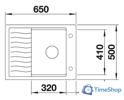Кухонная мойка Blanco Elon 45 S (серый беж) 524821 - Изображение №2 — Интернет-магазин Time-Shop