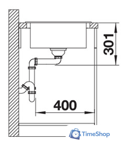 Кухонная мойка Blanco Elon 45 S (серый беж) 524821 - Изображение №3 — Интернет-магазин Time-Shop