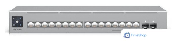 Управляемый коммутатор 3-го уровня Ubiquiti UniFi Switch Pro Max 16 - Изображение №1 — Интернет-магазин Time-Shop