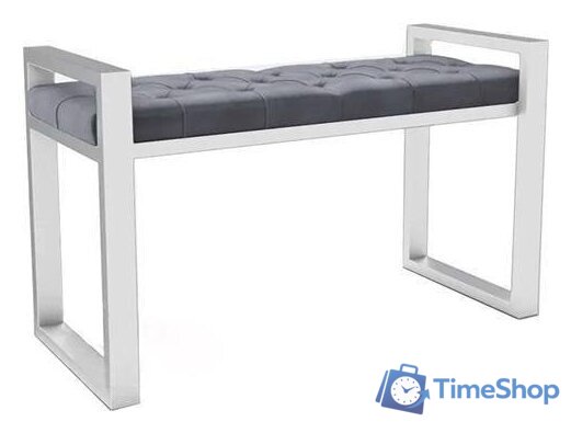 Банкетка Hype Mebel Бридж (белый/серый) - Изображение №1 — Интернет-магазин Time-Shop