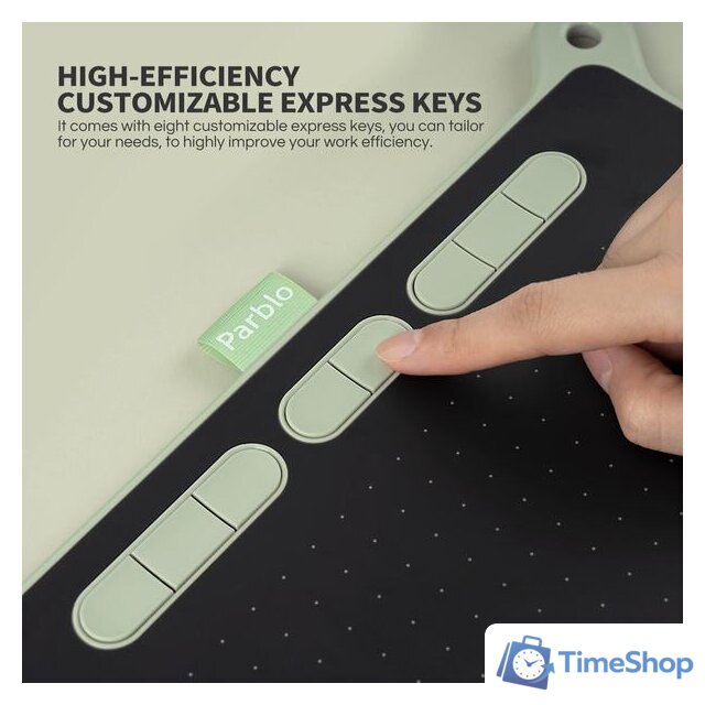 Графический планшет Parblo Ninos M (зеленый) - Изображение №10 — Интернет-магазин Time-Shop