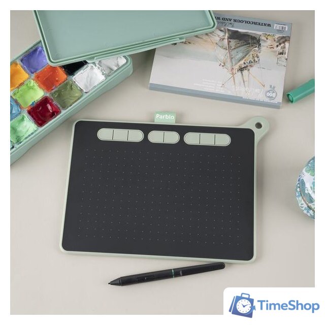 Графический планшет Parblo Ninos M (зеленый) - Изображение №8 — Интернет-магазин Time-Shop