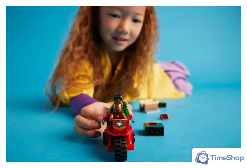Конструктор LEGO Super Heroes Железный человек на мотоцикле и Халк 76287 - Изображение №7 — Интернет-магазин Time-Shop