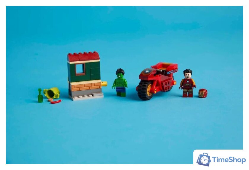 Конструктор LEGO Super Heroes Железный человек на мотоцикле и Халк 76287 - Изображение №10 — Интернет-магазин Time-Shop