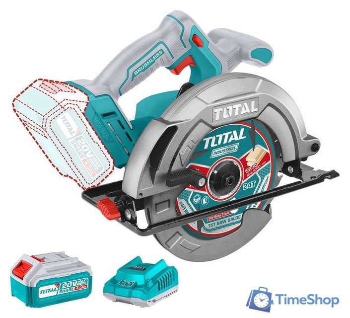 Дисковая (циркулярная) пила Total TSLI18511 (с 1-им АКБ) - Изображение №1 — Интернет-магазин Time-Shop