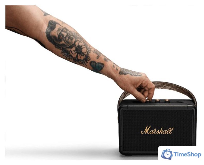 Беспроводная колонка Marshall Kilburn II (черный/латунь) - Изображение №14 — Интернет-магазин Time-Shop