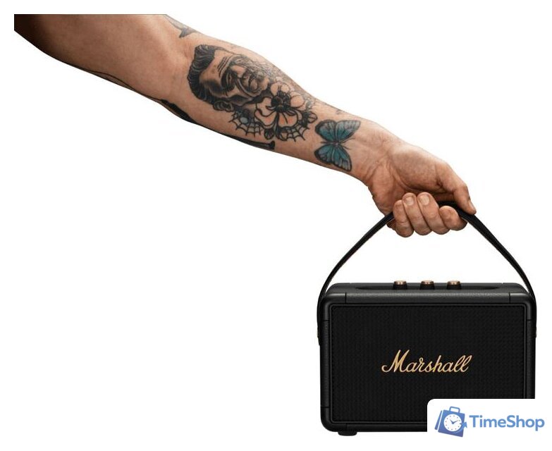 Беспроводная колонка Marshall Kilburn II (черный/латунь) - Изображение №13 — Интернет-магазин Time-Shop
