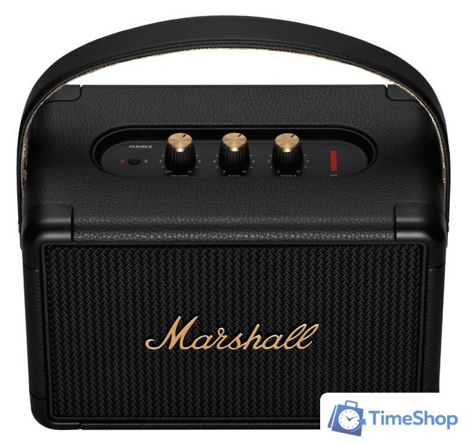 Беспроводная колонка Marshall Kilburn II (черный/латунь) - Изображение №2 — Интернет-магазин Time-Shop