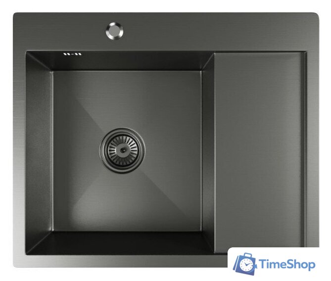 Кухонная мойка Mixline Pro 552926 (черный графит, с сифоном) - Изображение №1 — Интернет-магазин Time-Shop