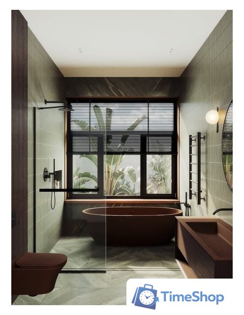 Душевая стенка MaybahGlass 195x89 MGD-732-6у (прозрачное стекло/черный) - Изображение №5 — Интернет-магазин Time-Shop