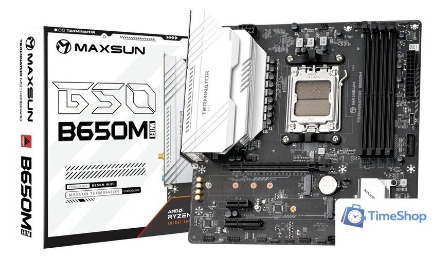 Материнская плата Maxsun Terminator B650M WiFi6 - Изображение №2 — Интернет-магазин Time-Shop