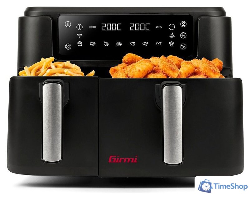 Аэрогриль (аэрофритюрница) Girmi Double Air Fryer FG26 - Изображение №8 — Интернет-магазин Time-Shop