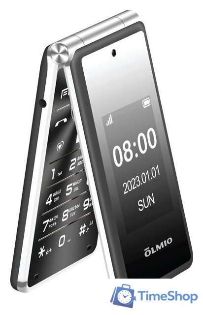 Кнопочный телефон Olmio F50 (черный) - Изображение №1 — Интернет-магазин Time-Shop