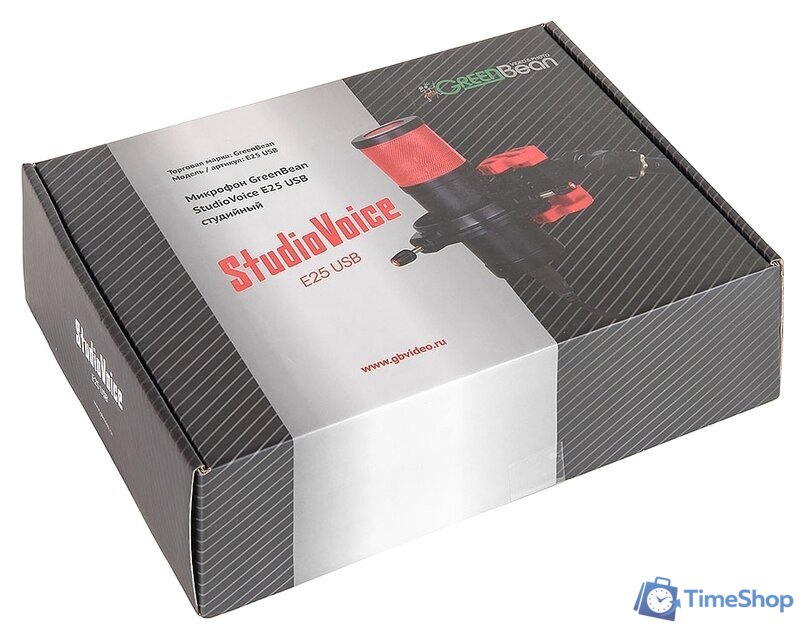 Проводной микрофон GreenBean StudioVoice E25 USB - Изображение №2 — Интернет-магазин Time-Shop