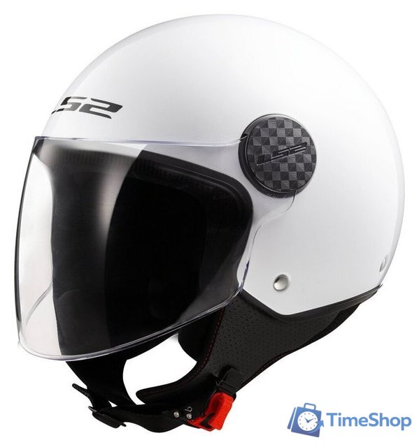 Мотошлем LS2 OF558 Sphere 2 Solid (L, белый глянцевый) - Изображение №4 — Интернет-магазин Time-Shop