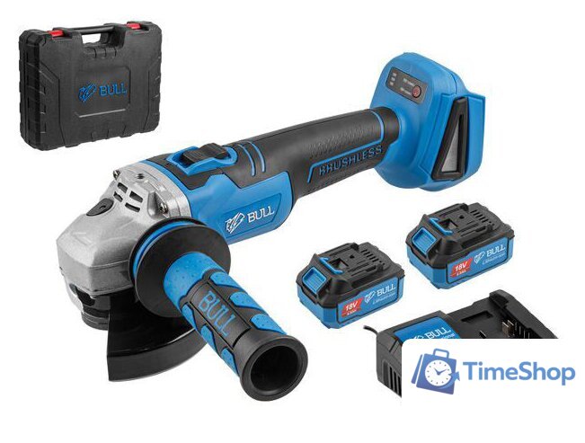 Угловая шлифмашина Bull CSG 1812 R 1333374 (с 2-мя АКБ, кейс) - Изображение №1 — Интернет-магазин Time-Shop
