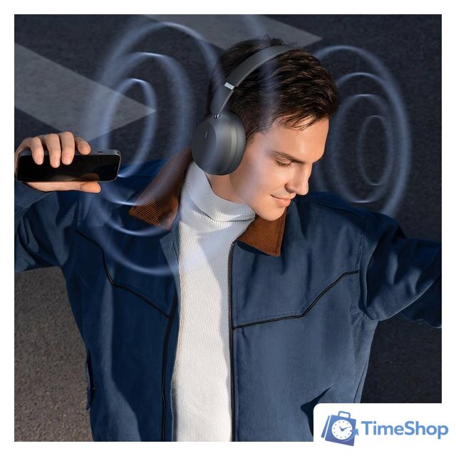 Наушники Baseus Bass 35 Max (серый) - Изображение №7 — Интернет-магазин Time-Shop