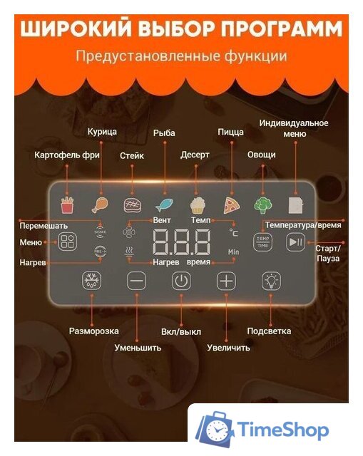 Аэрогриль (аэрофритюрница) KaringBee SZ-A807 - Изображение №12 — Интернет-магазин Time-Shop