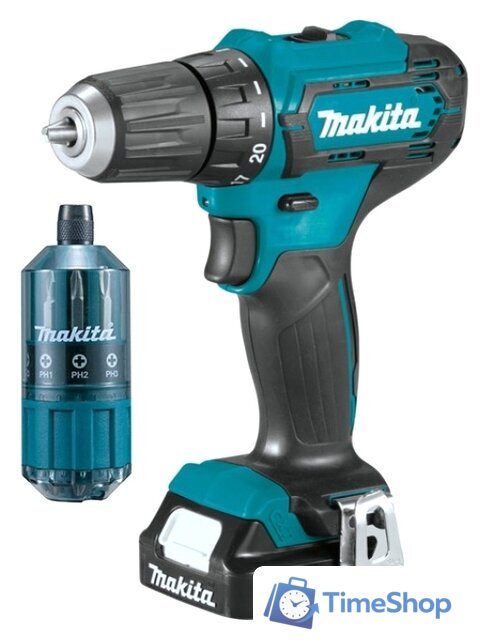 Дрель-шуруповерт Makita DF333DWYE4 (с 2-мя АКБ, кейс) - Изображение №1 — Интернет-магазин Time-Shop