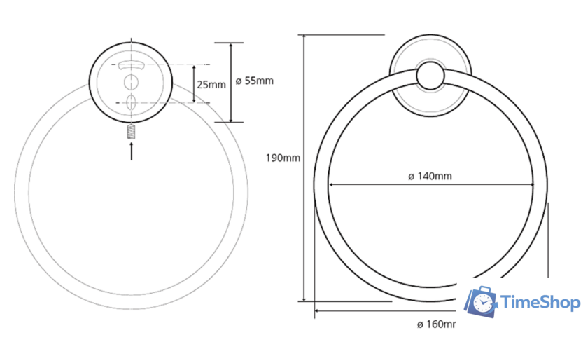 Держатель для полотенца Bemeta Trend-I 104104068B - Изображение №2 — Интернет-магазин Time-Shop