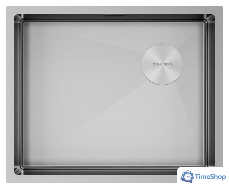 Кухонная мойка Paulmark NEXT-SKEW 54 UNI PM885444-BS - Изображение №1 — Интернет-магазин Time-Shop