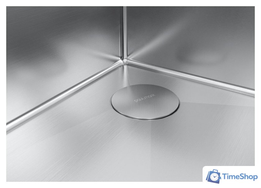 Кухонная мойка Paulmark NEXT-SKEW 54 UNI PM885444-BS - Изображение №3 — Интернет-магазин Time-Shop