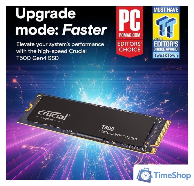 SSD Crucial T500 4TB CT4000T500SSD3 - Изображение №7 — Интернет-магазин Time-Shop
