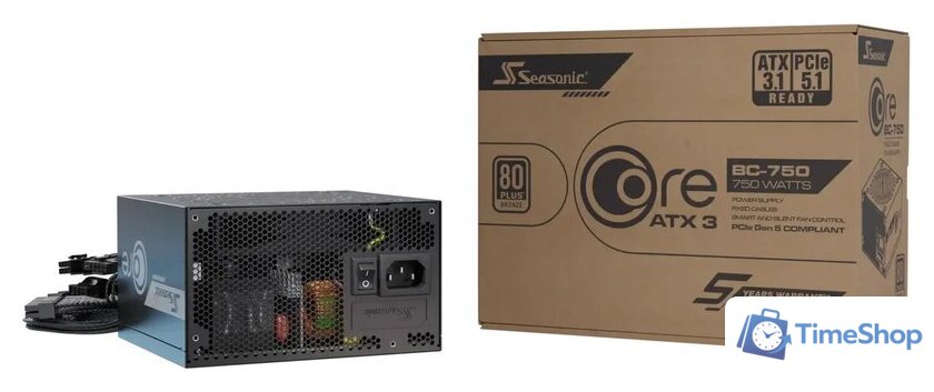 Блок питания Seasonic Core V2 BC-750 ATX 3.1 2025 SRP-CBC751-A5A51JF - Изображение №11 — Интернет-магазин Time-Shop