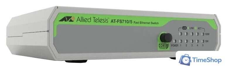 Неуправляемый коммутатор Allied Telesis AT-FS710/5 - Изображение №1 — Интернет-магазин Time-Shop