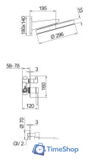 Душевая система  Gappo G7106-9 - Изображение №2 — Интернет-магазин Time-Shop