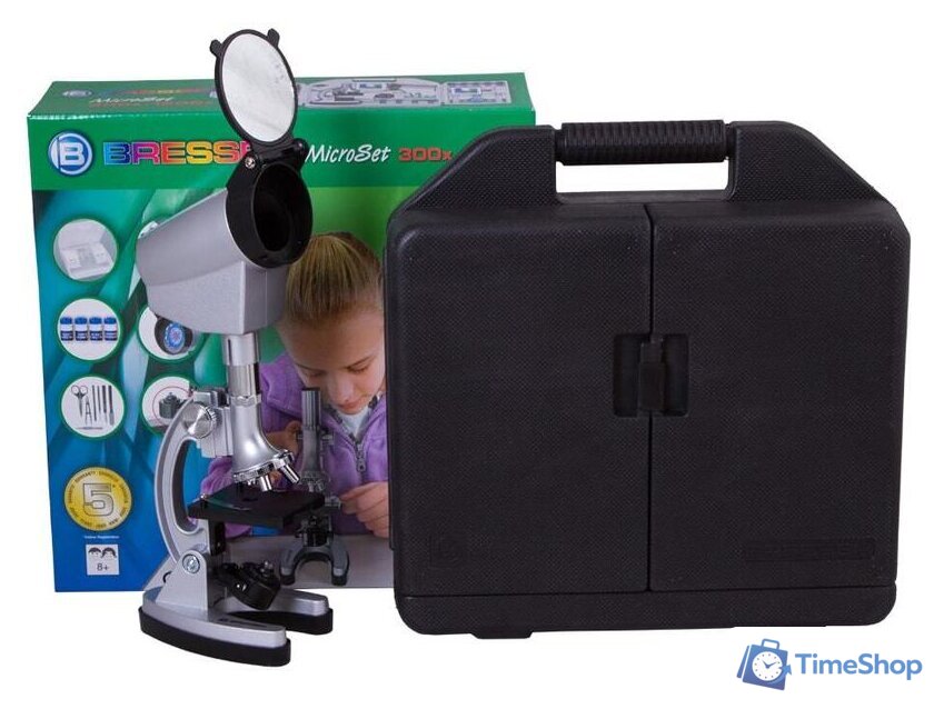 Детский микроскоп Bresser Junior Biotar 300x-1200x 70125 - Изображение №5 — Интернет-магазин Time-Shop