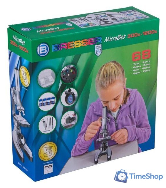 Детский микроскоп Bresser Junior Biotar 300x-1200x 70125 - Изображение №11 — Интернет-магазин Time-Shop