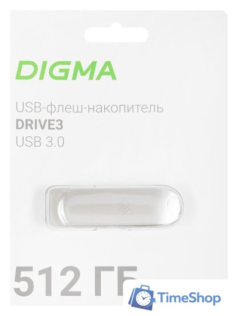 USB Flash Digma Drive 3 512GB DGFUM512A30SR - Изображение №6 — Интернет-магазин Time-Shop