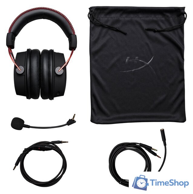 Наушники HyperX Cloud Alpha (черный/красный) - Изображение №6 — Интернет-магазин Time-Shop