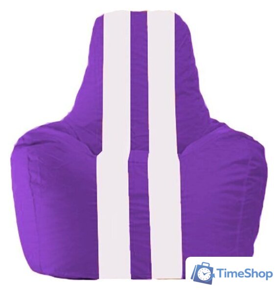 Кресло-мешок Flagman Спортинг С1.1-36 (фиолетовый/белый) - Изображение №1 — Интернет-магазин Time-Shop