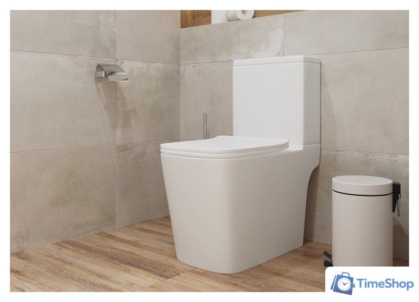 Унитаз напольный Lauter W09 P-TRAP с жестким сиденьем и микролифтом 21900002 (горизонтальный выпуск) - Изображение №6 — Интернет-магазин Time-Shop