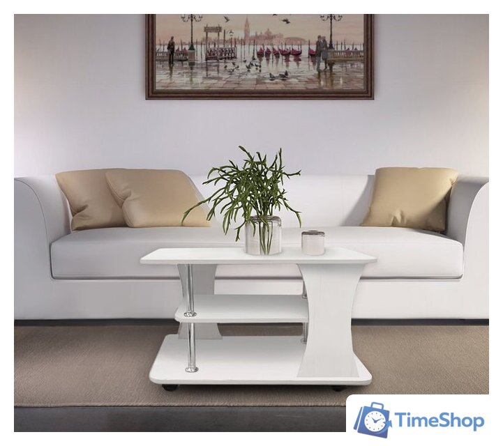 Журнальный столик Артём-Мебель Либерти СН 119.01-02 (белый) - Изображение №2 — Интернет-магазин Time-Shop