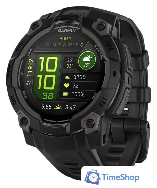 Умные часы Garmin Instinct 3 45 мм (черный) - Изображение №1 — Интернет-магазин Time-Shop