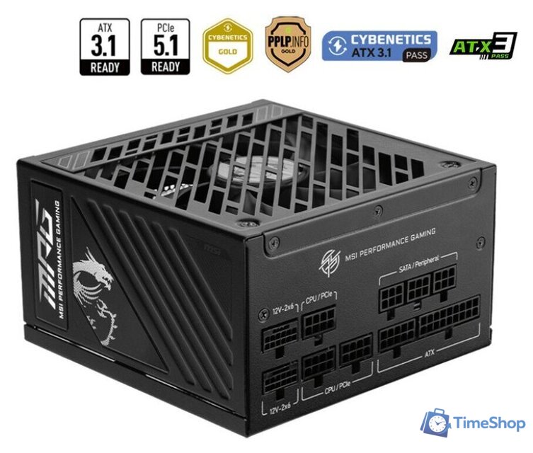 Блок питания MSI MPG A1000GS PCIE5 - Изображение №2 — Интернет-магазин Time-Shop