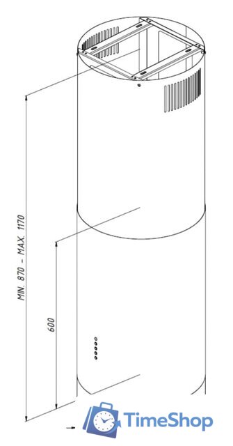 Кухонная вытяжка Akpo Balmera 40 WK-4 (золото) - Изображение №5 — Интернет-магазин Time-Shop