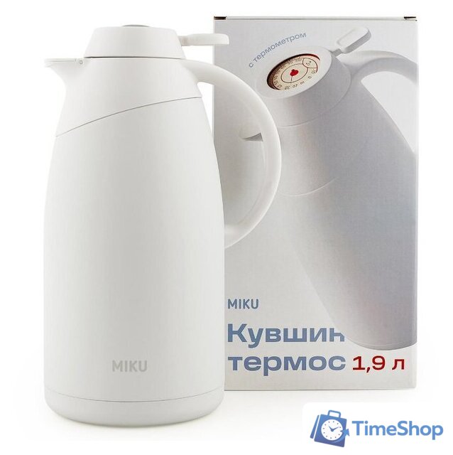 Термосы, термокружки Miku TH-JG-1500WHT (1.5л, белый) - Изображение №6 — Интернет-магазин Time-Shop