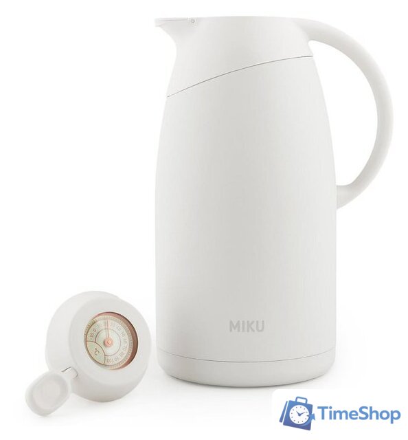 Термосы, термокружки Miku TH-JG-1500WHT (1.5л, белый) - Изображение №2 — Интернет-магазин Time-Shop