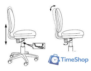 Компьютерное кресло Бюрократ CH-W213/TW-96-1 (оранжевый) - Изображение №5 — Интернет-магазин Time-Shop