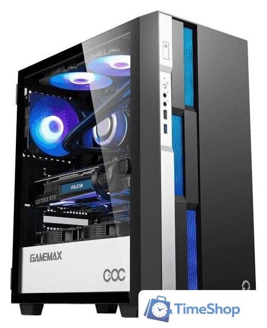 Корпус GameMax Brufen C3 (черный/белый) - Изображение №1 — Интернет-магазин Time-Shop