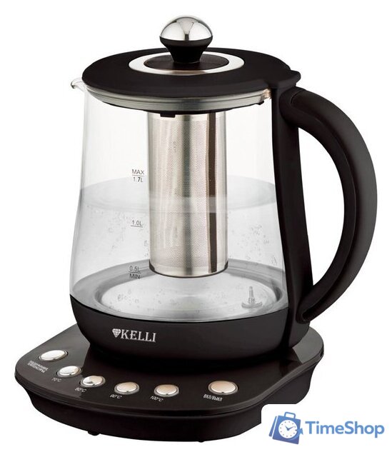 Электрический чайник KELLI KL-1377 (черный) - Изображение №1 — Интернет-магазин Time-Shop