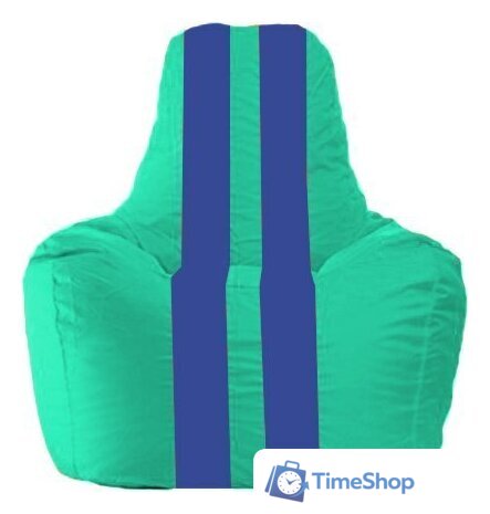 Кресло-мешок Flagman Спортинг С1.1-291 (бирюзовый/синий) - Изображение №1 — Интернет-магазин Time-Shop