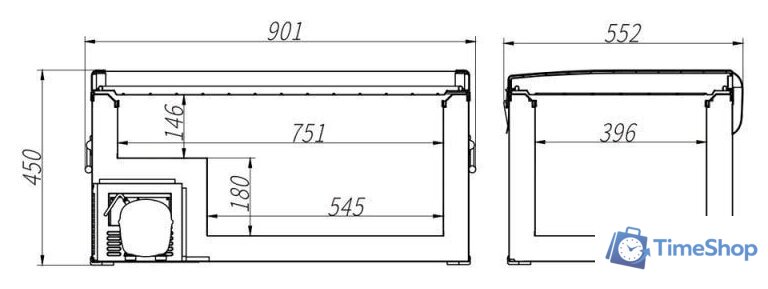 Компрессорный автохолодильник Alpicool BD85 (без адаптера 220В) - Изображение №4 — Интернет-магазин Time-Shop