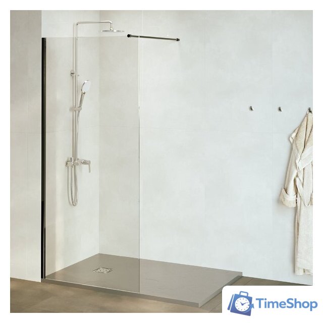 Душевая стенка RGW WA-010B 351001009-14 90 (черный/прозрачное стекло) - Изображение №1 — Интернет-магазин Time-Shop