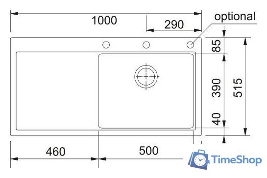 Кухонная мойка Franke Mythos MTG 611-100 114.0743.108 (оникс) - Изображение №4 — Интернет-магазин Time-Shop